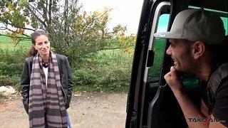 O aza Babe Flite ak Jizz sou yon Backseat