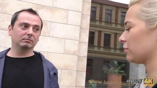 HUNT4K. Babe är sjuka av älskare och bestämmer sig för att ha sex med en främling